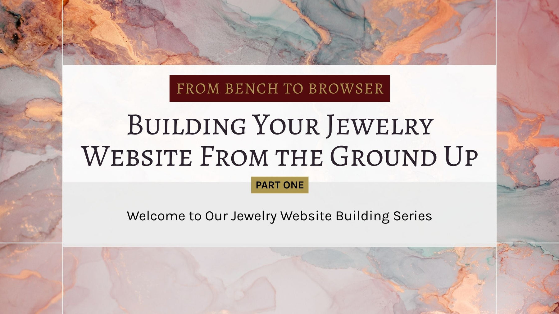 Welcome to Our Jewelry Website Building Series