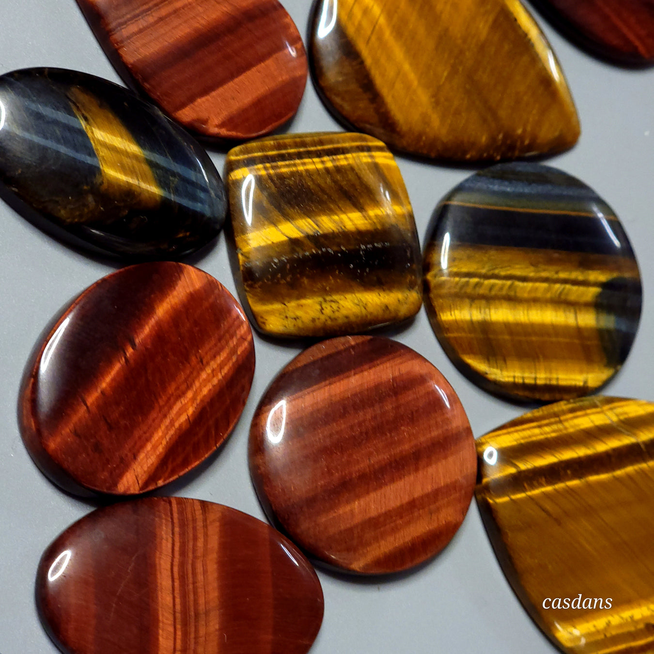 Tiger's Eye (Red, Blue, Multi & Gold)