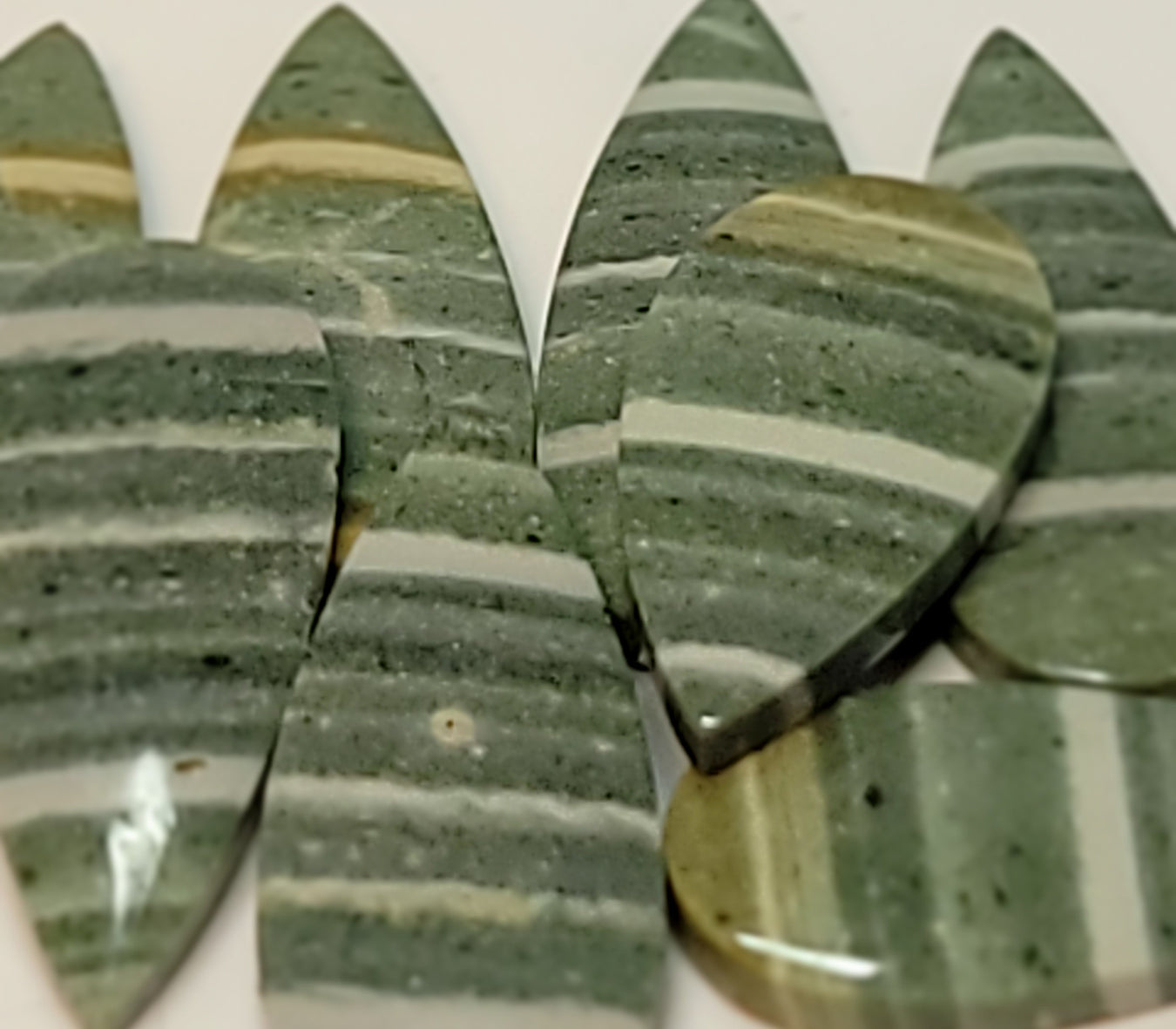 Green Zebra Jasper,  Indonesian