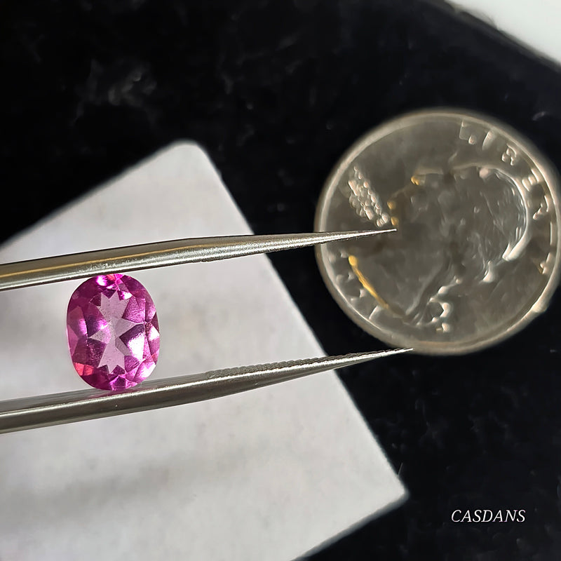 Pink Topaz Facet (Coated) - Calibrated