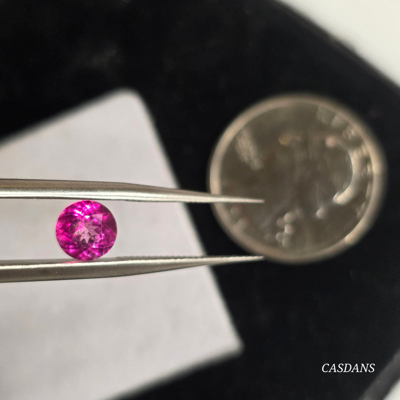 Pink Topaz Facet (Coated) - Calibrated