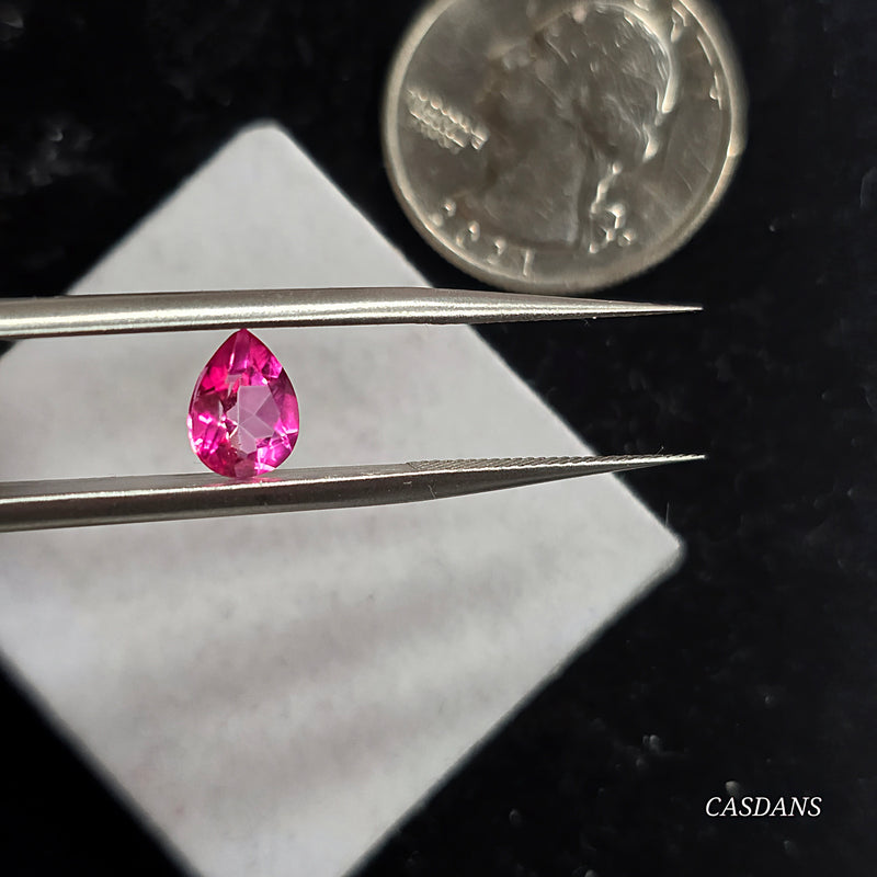 Pink Topaz Facet (Coated) - Calibrated