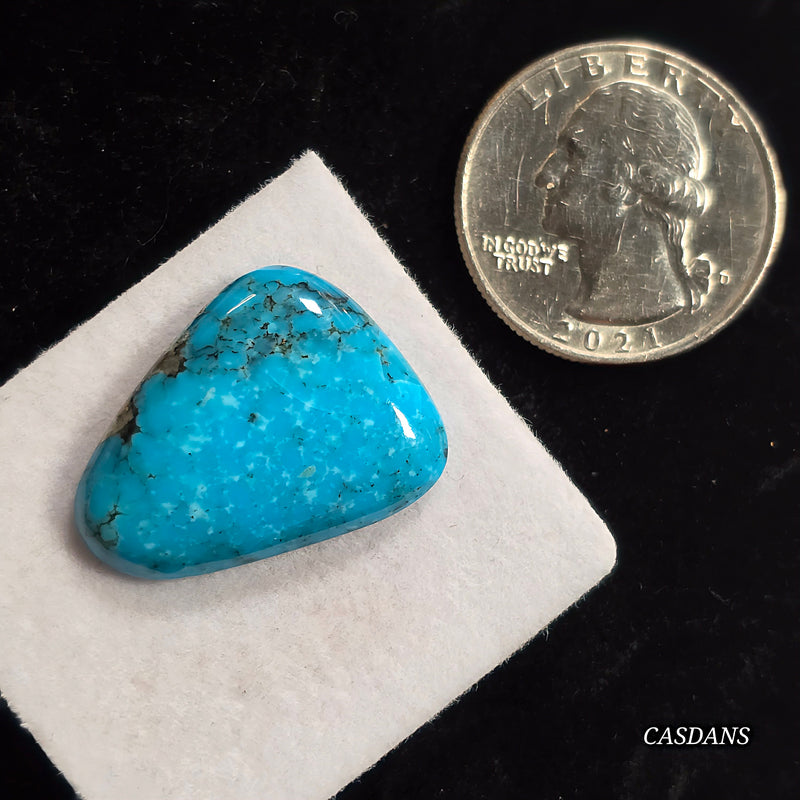 Kingman High Blue Kaolin Matrix Turquoise Stabilized