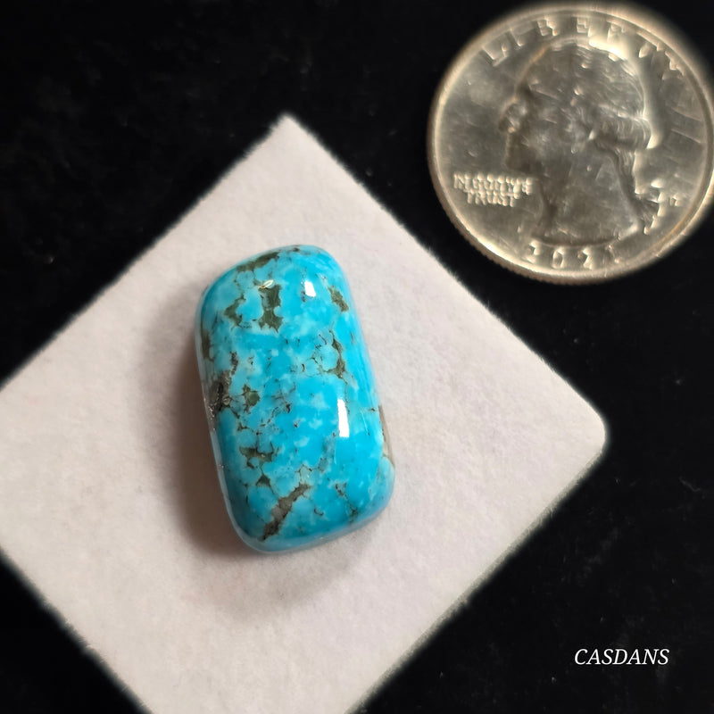 Kingman High Blue Kaolin Matrix Turquoise Stabilized