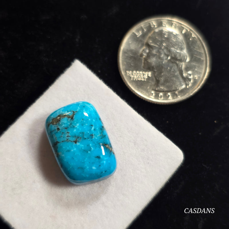 Kingman High Blue Kaolin Matrix Turquoise Stabilized