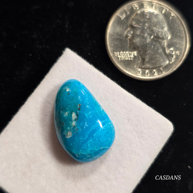 Kingman High Blue Kaolin Matrix Turquoise Stabilized