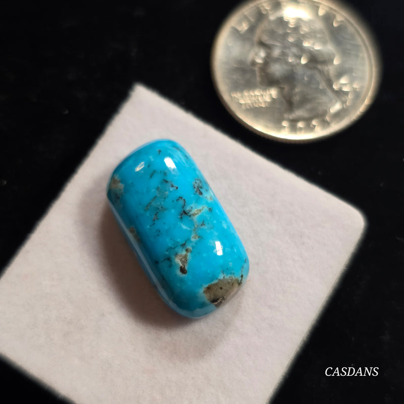 Kingman High Blue Kaolin Matrix Turquoise Stabilized