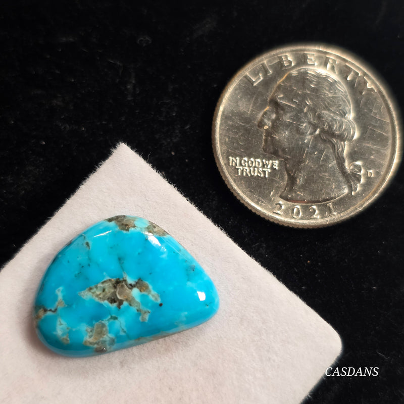 Kingman High Blue Kaolin Matrix Turquoise Stabilized