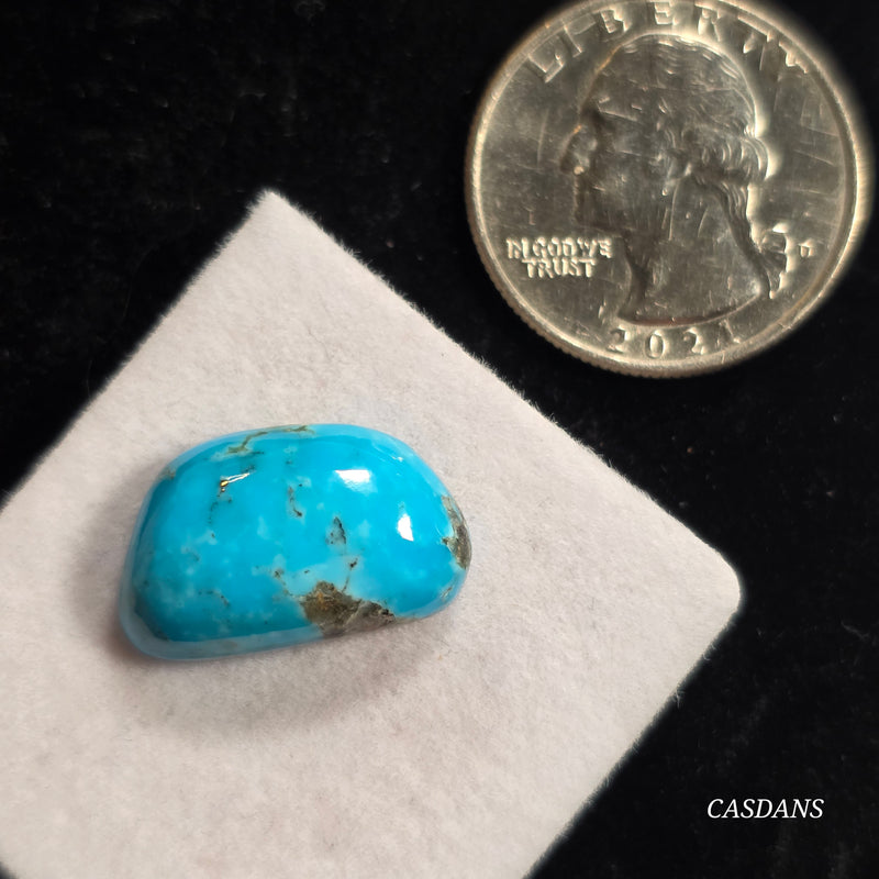 Kingman High Blue Kaolin Matrix Turquoise Stabilized