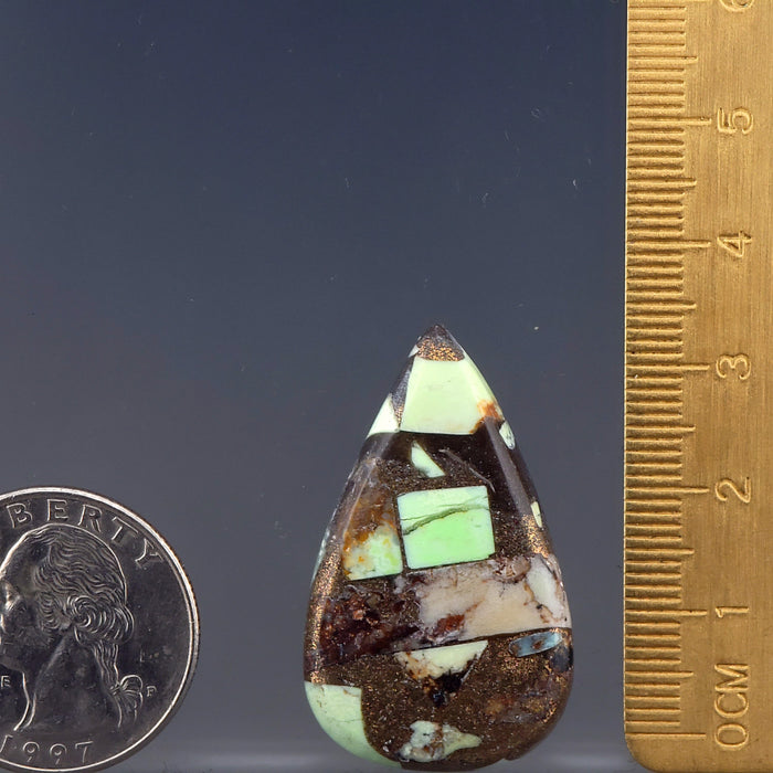 Lemon Chrysoprase Copper Composite