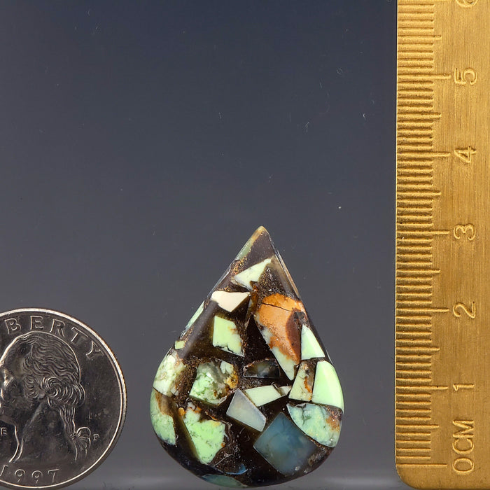 Lemon Chrysoprase Copper Composite