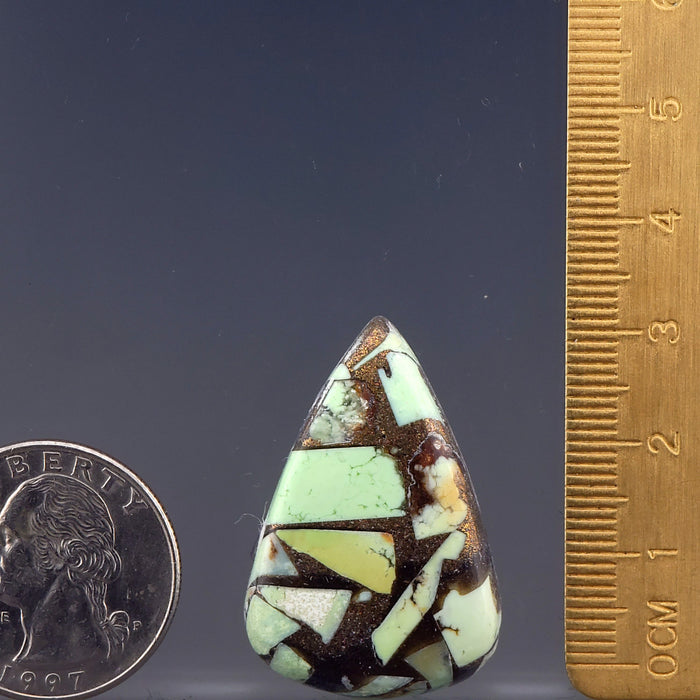 Lemon Chrysoprase Copper Composite