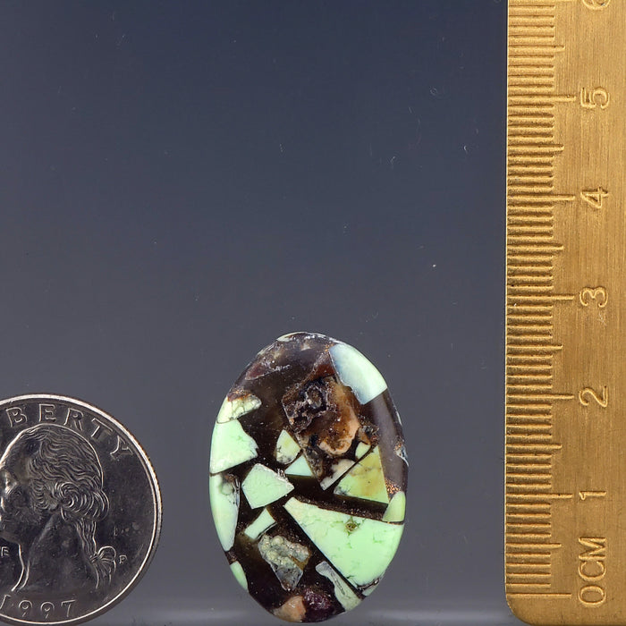 Lemon Chrysoprase Copper Composite