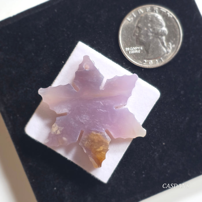 Purple Chalcedony Drilled