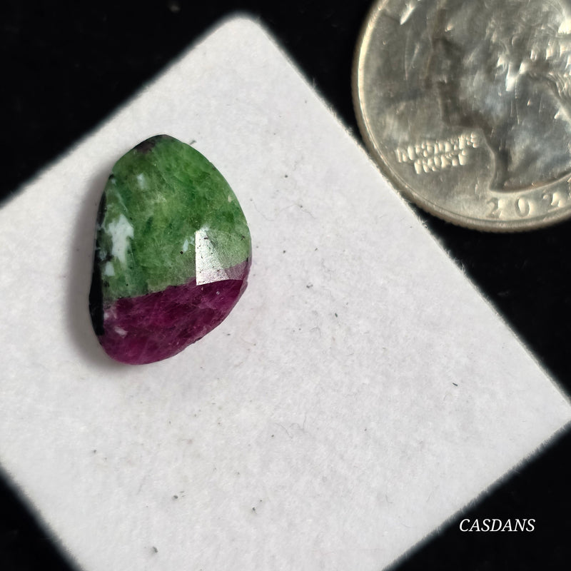 Rosecut Ruby Zoisite Cabochon