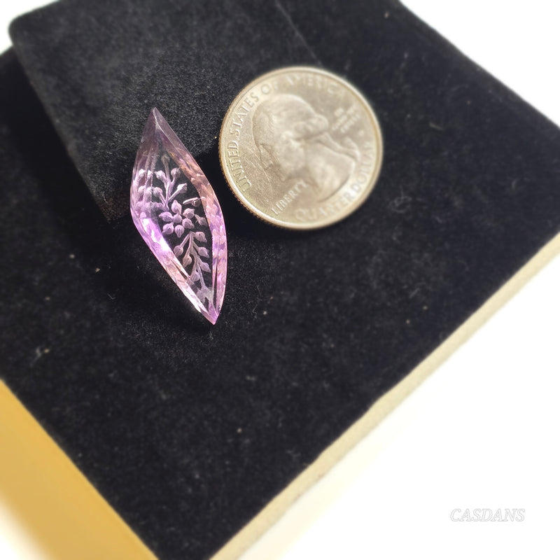 Intaglio Ametrine Step Cut Cabochon