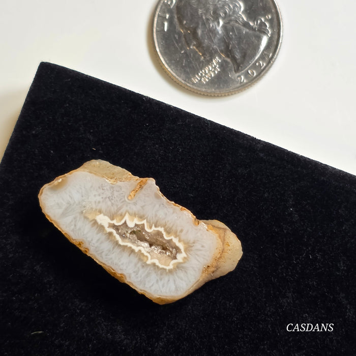 Druzy Agate Slice