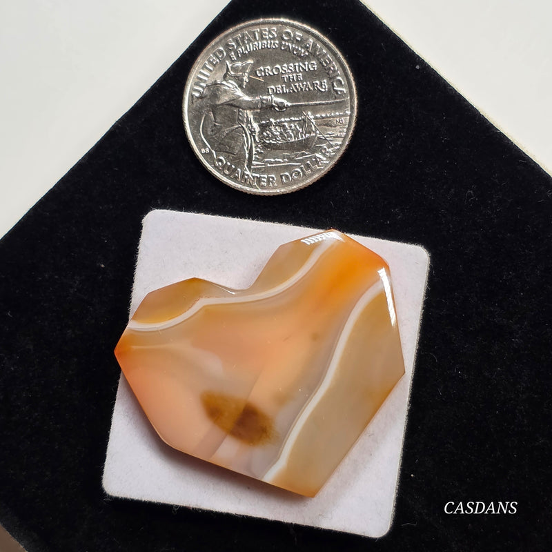 Carnelian Banded Agate Cabochon