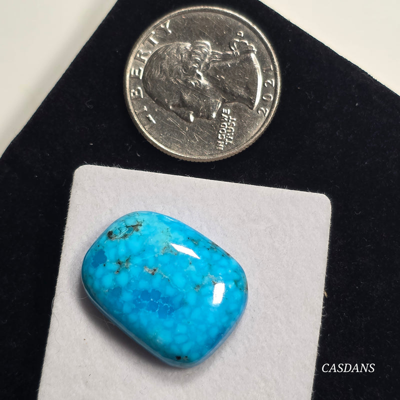 Kingman Bird's Eye Turquoise Cabochon