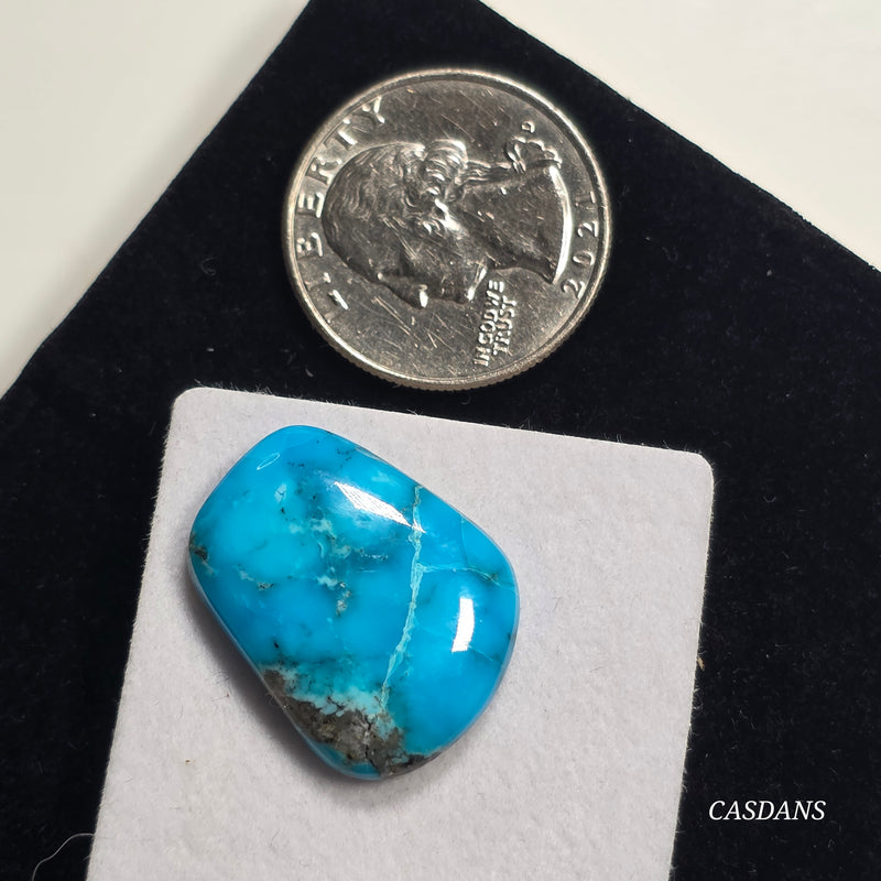 Kingman Bird's Eye Turquoise Cabochon