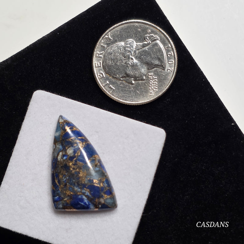 Lapis Lazuli Bronze Composite Cabochon