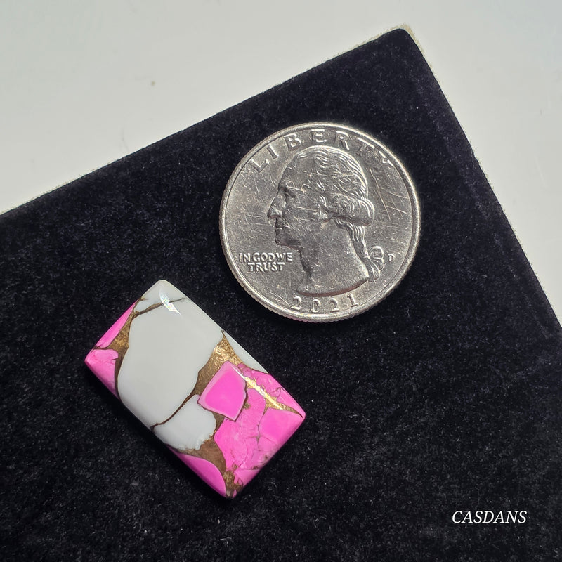 Pink Oasis Composite Cabochon
