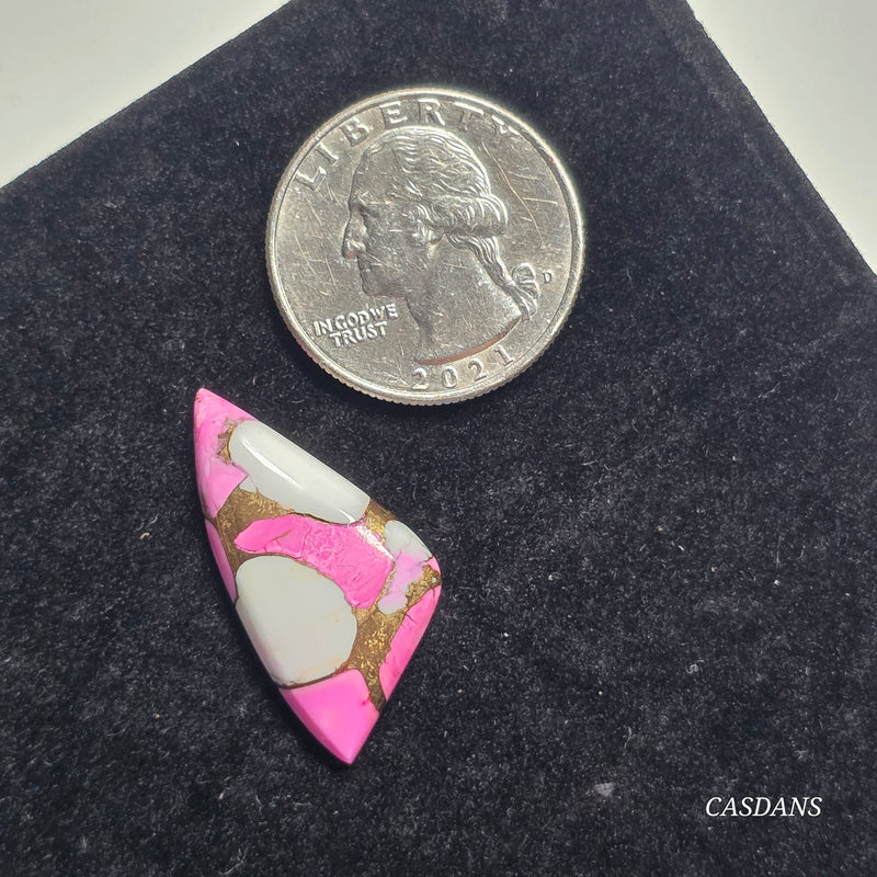 Pink Oasis Composite Cabochon