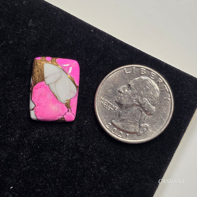 Pink Oasis Composite Cabochon