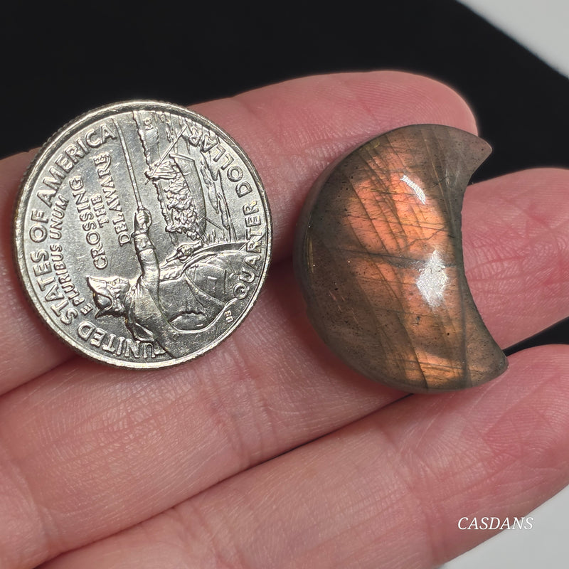 Labradorite Moon Cabochon