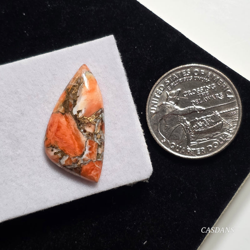 A Spondylus Day Composite Cabochon (Spiny Oyster Composite)