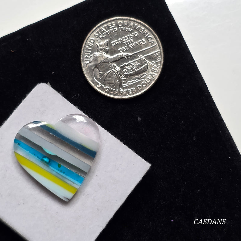 Surfite Heart Cabochon