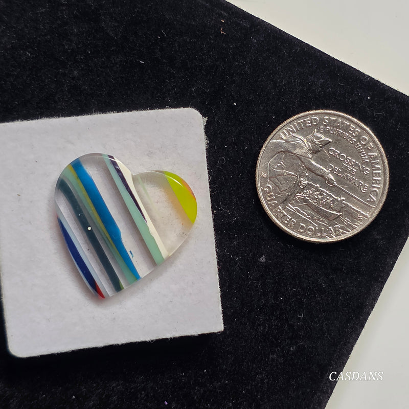 Surfite Heart Cabochon