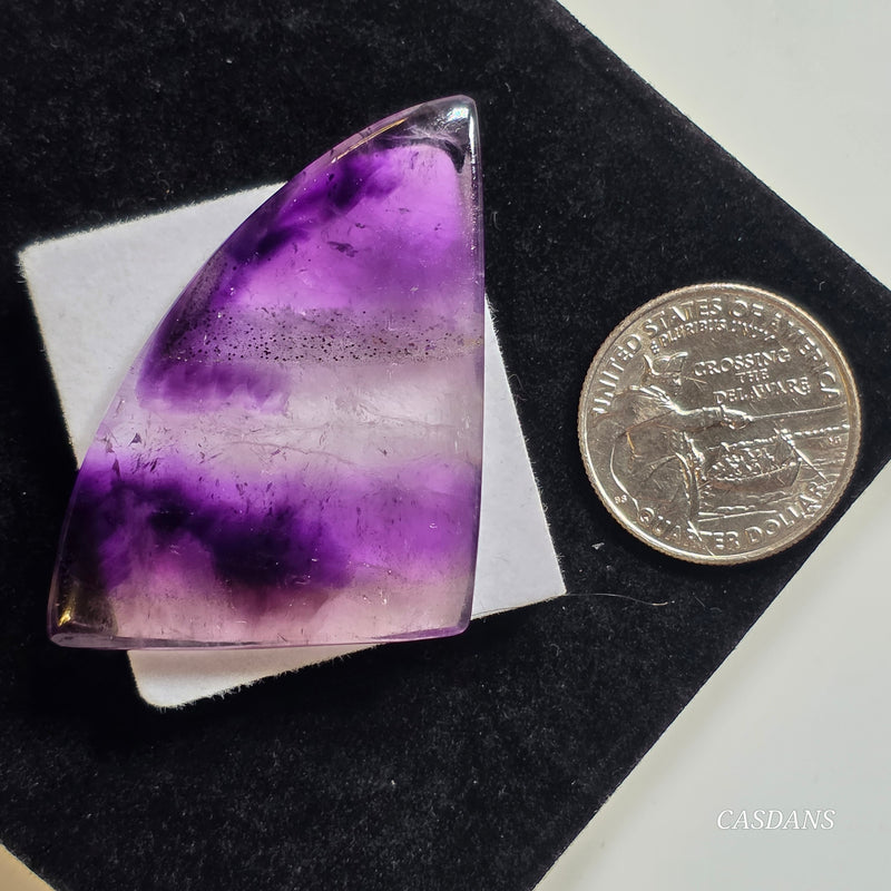 Chevron Amethyst Cabochon