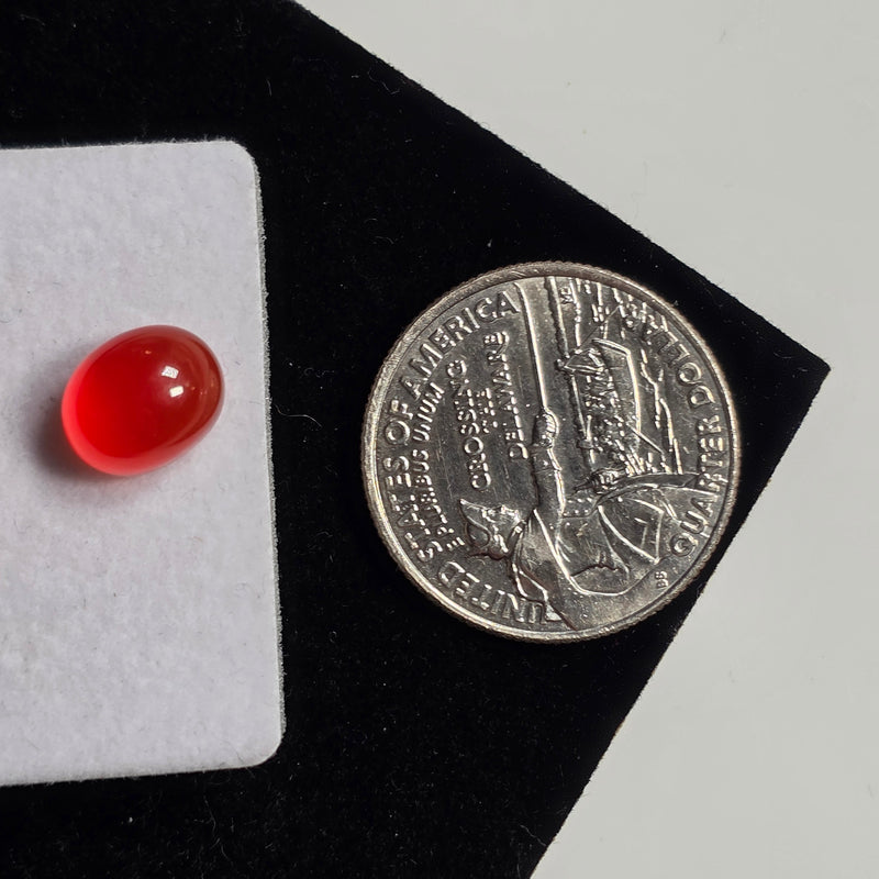 Carnelian 8x10mm Oval Cabochon (1 Piece)