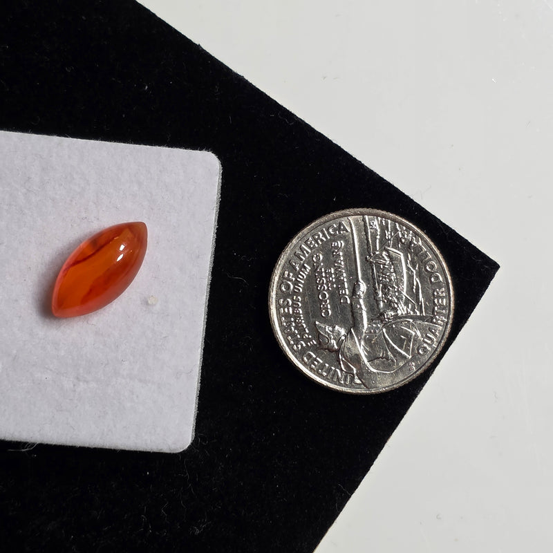 Carnelian 8x16mm Marquis Cabochon (1 Piece)