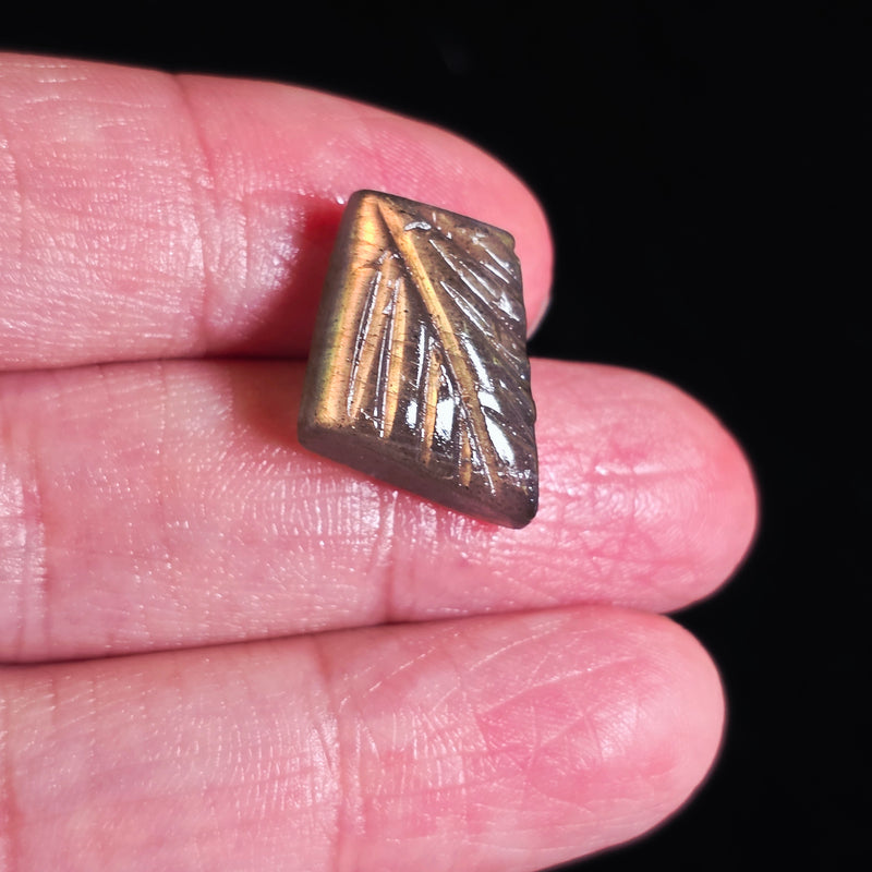 Carved Labradorite Cabochon