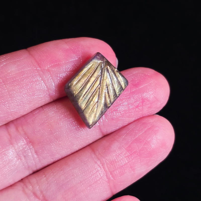 Carved Labradorite Cabochon