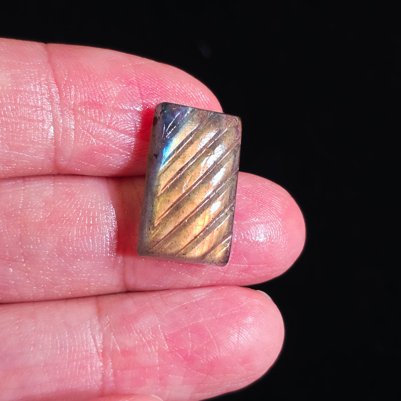 Carved Labradorite Cabochon