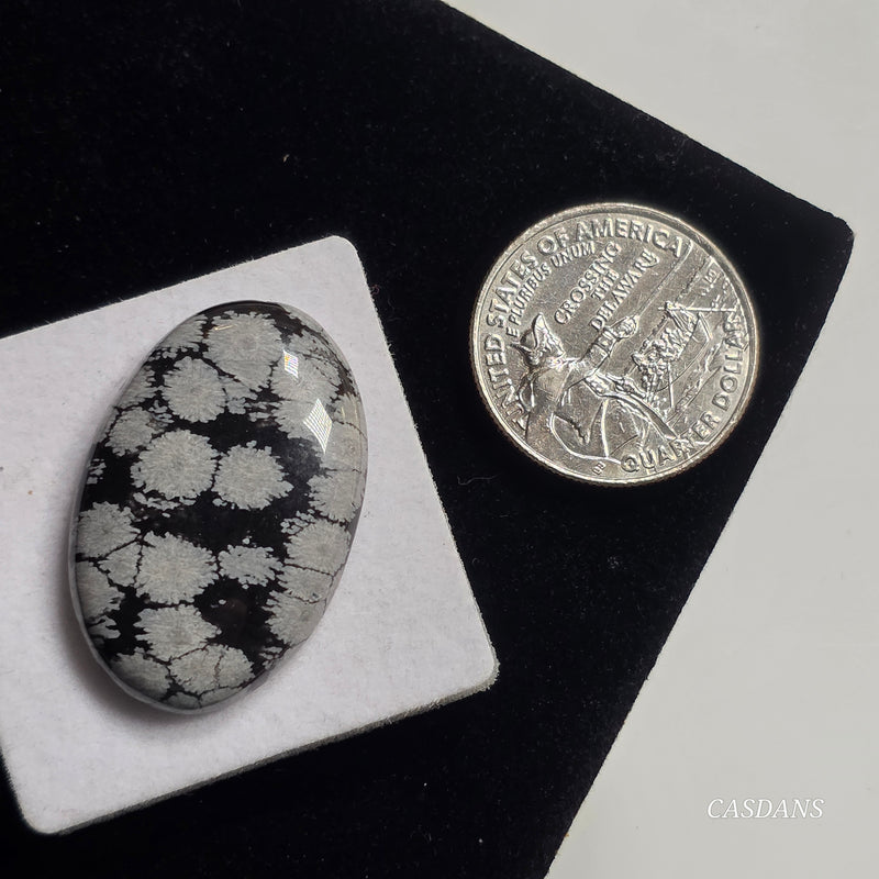 Snowflake Obsidian Cabochon