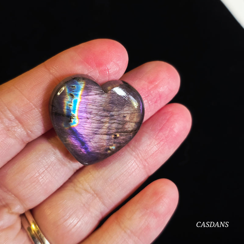 Labradorite Heart Cabochon