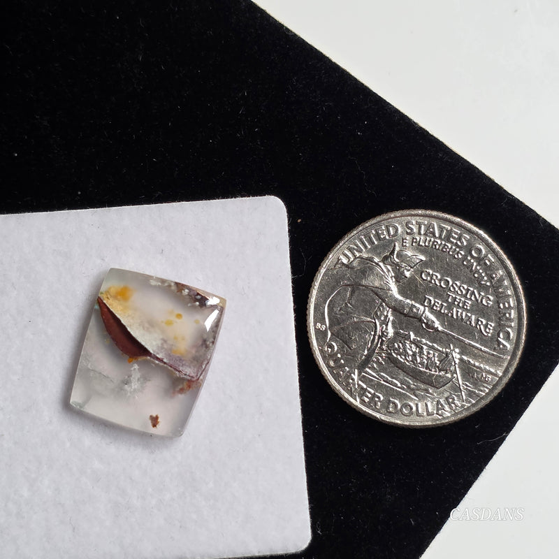 Chrysocolla w/ Native Copper Cabochon