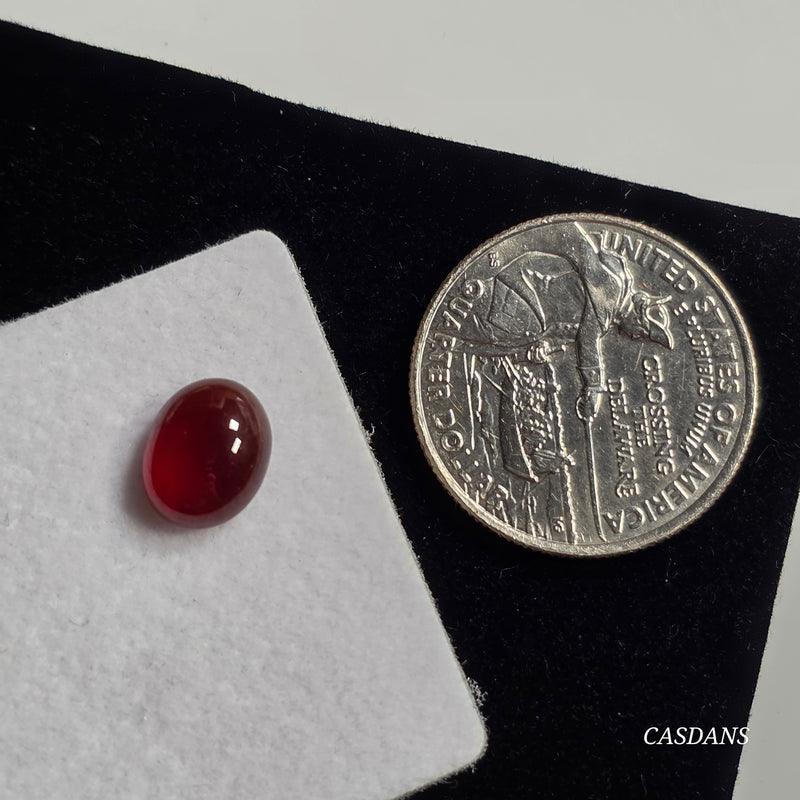 Garnet 8x10mm Oval Cabochon - Calibrated (1 Piece)