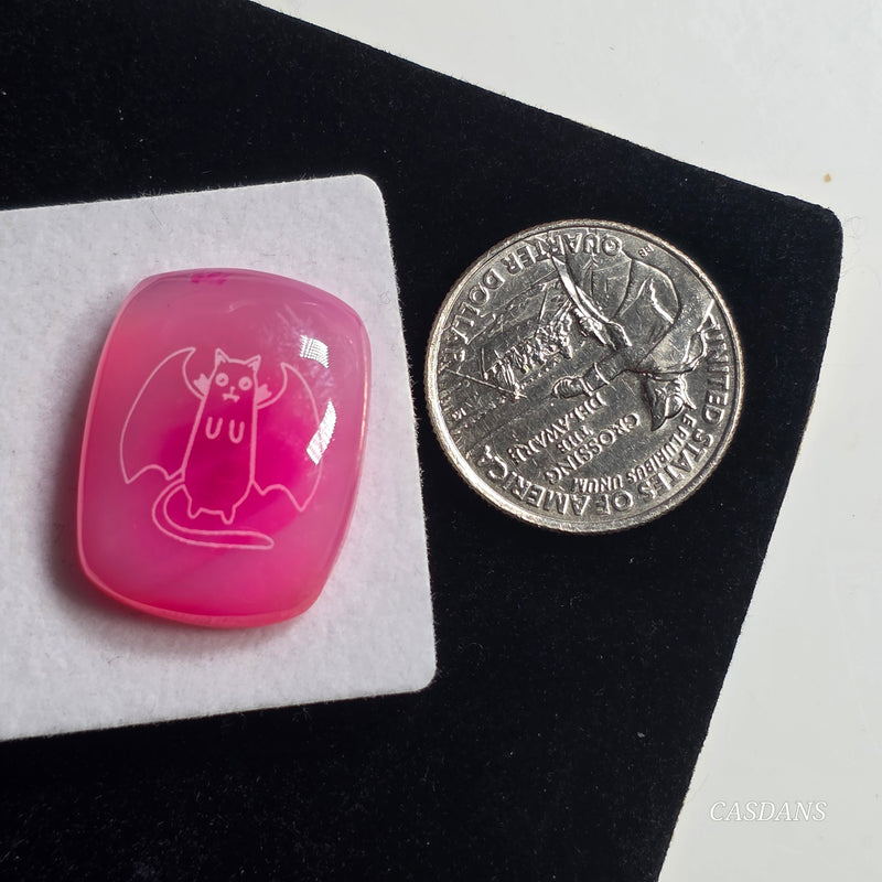Engraved Onyx Cabochon