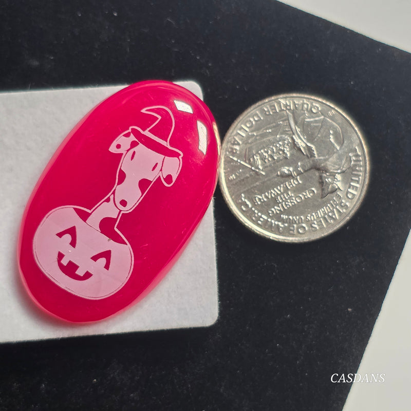 Engraved Onyx Cabochon