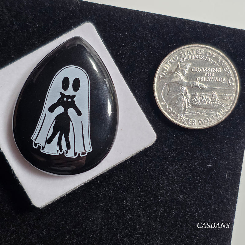 Engraved Onyx Cabochon