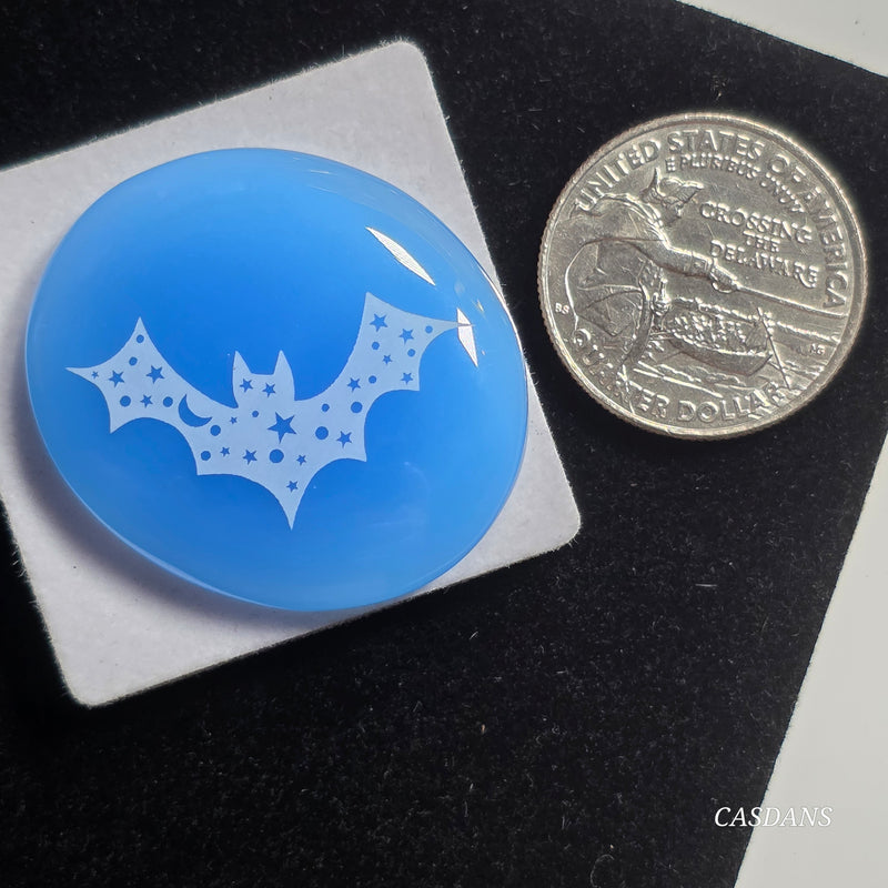 Engraved Onyx Cabochon