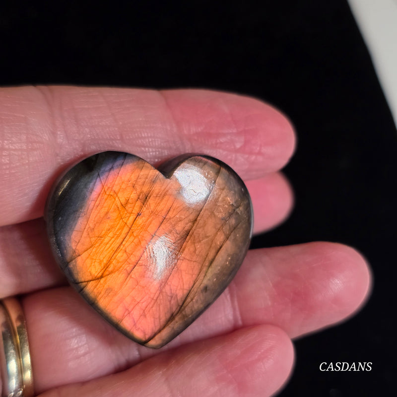Labradorite Heart Cabochon