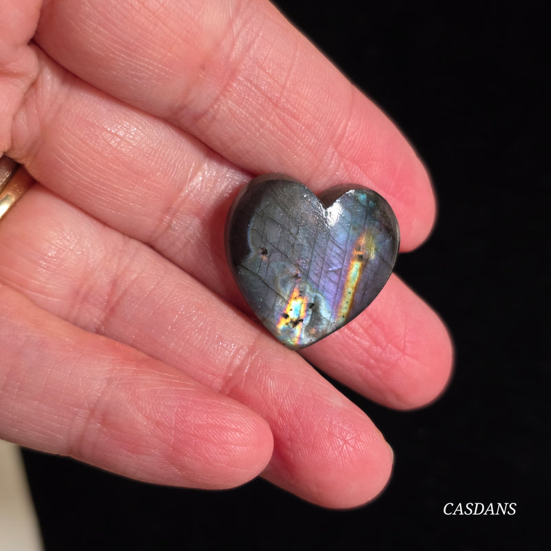 Labradorite Heart Cabochon