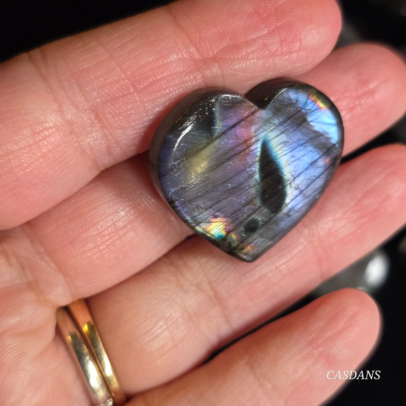 Labradorite Heart Cabochon