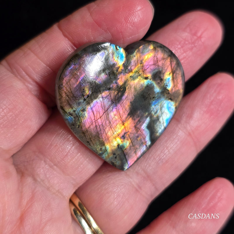 Labradorite Heart Cabochon